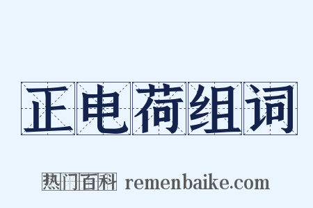 正电荷组词是什么意思的图片